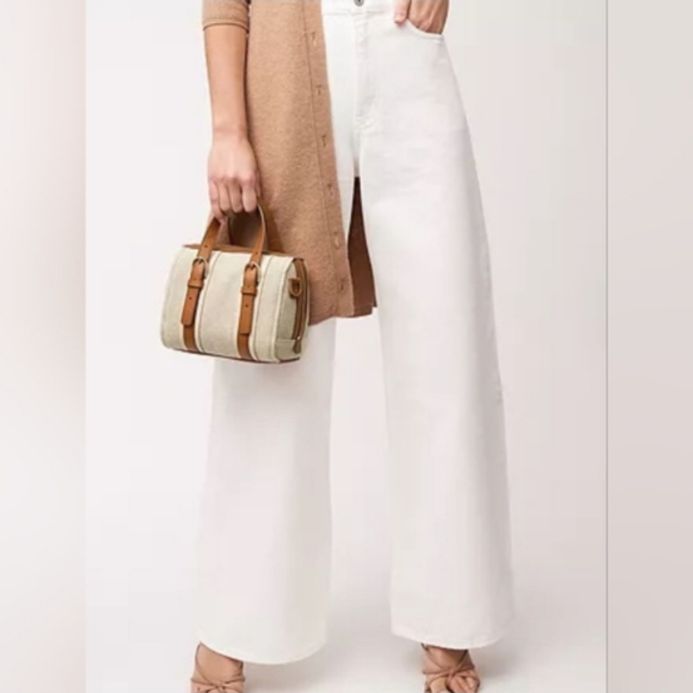Fossil Carlie Mini Satchel in Saddle/Natural